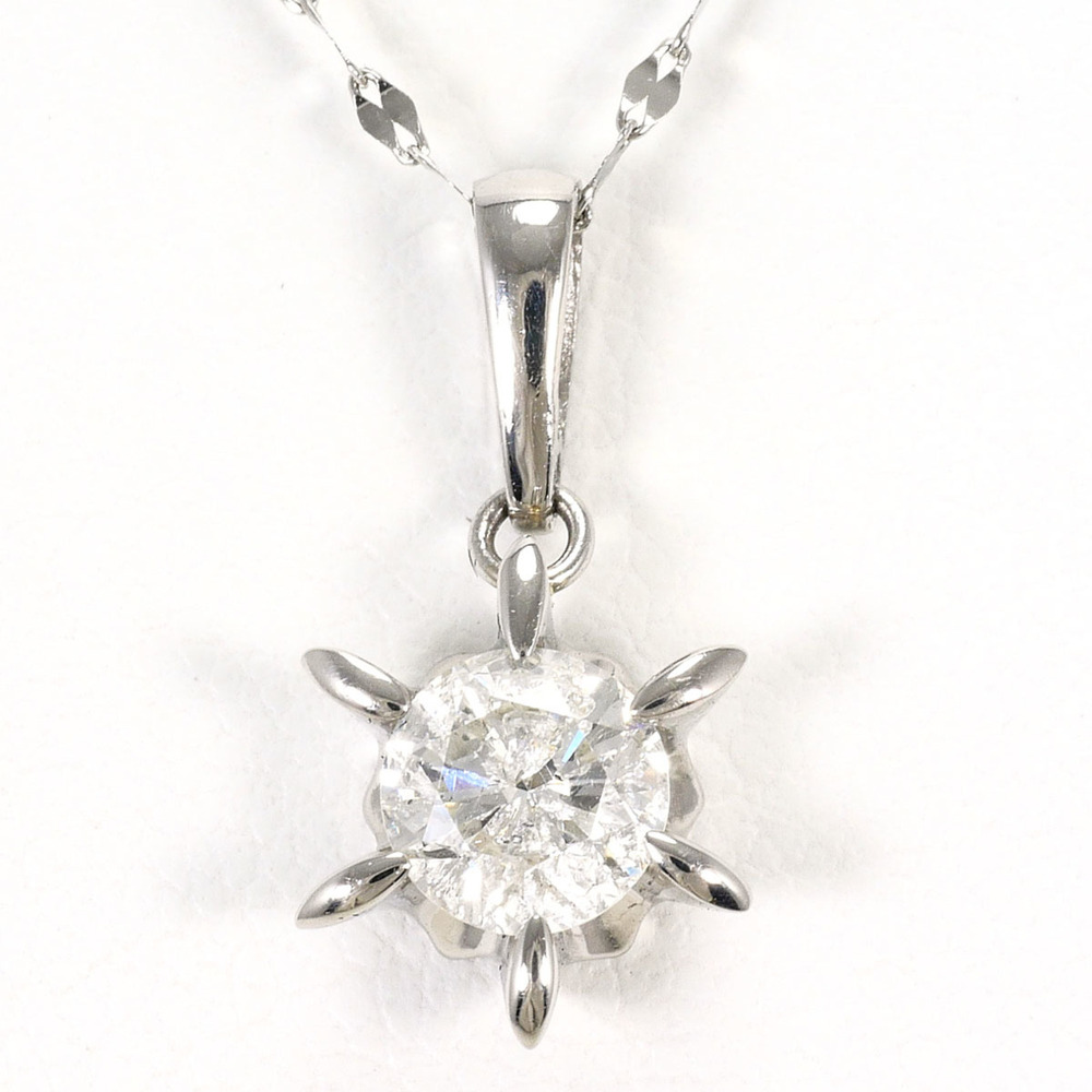 PT Platinum PT850 Necklace with 0.53ct Diamond (I1 clarity), Total Weight 2.4...